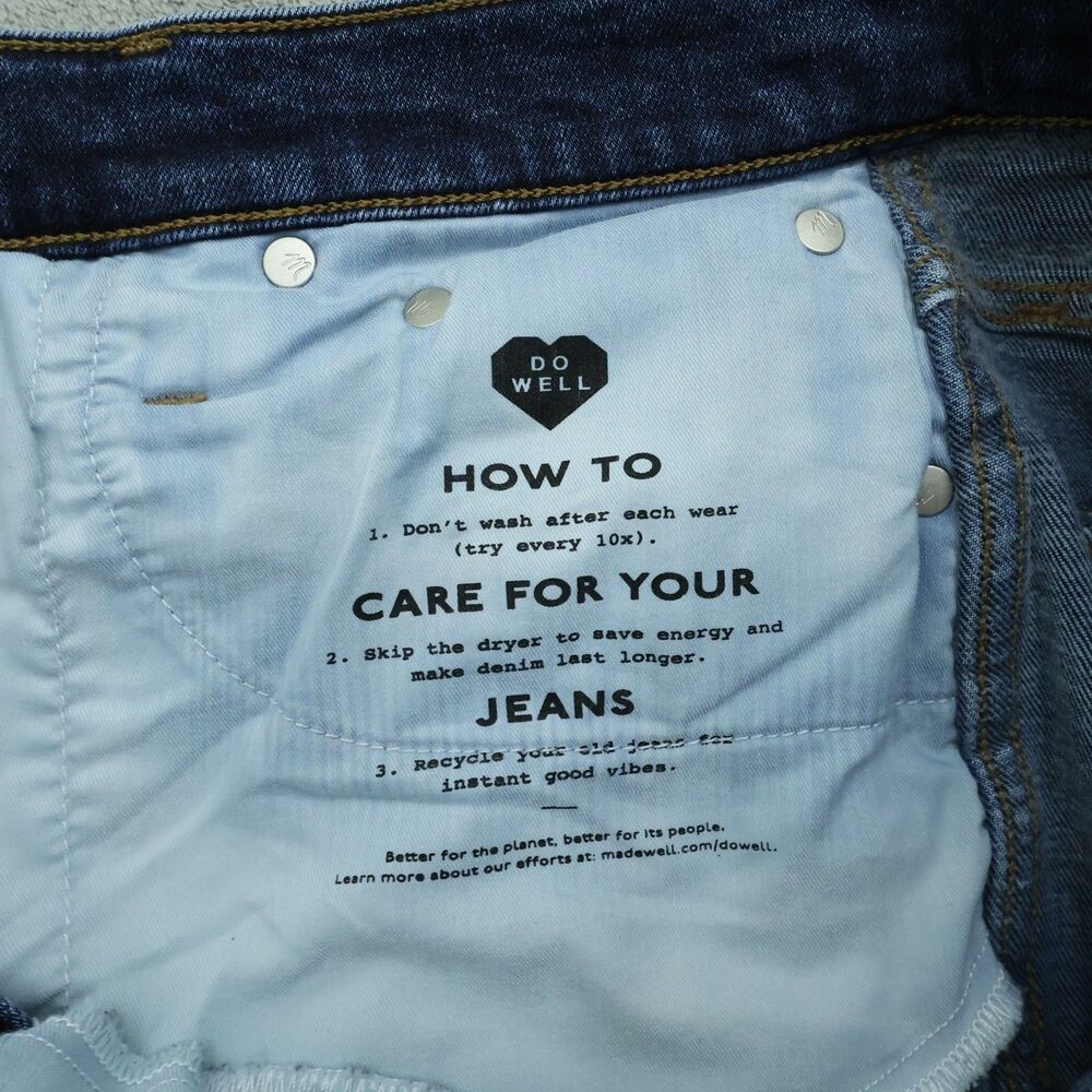 Madewell Jeans Women's Size 28 High-Rise Perfect Vintage Straight 28" Inseam - Picture 12 of 16